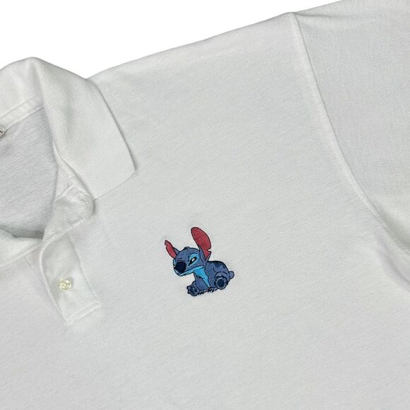 Vintage Disney Store Lilo & Stitch Embroidered Polo Shirt - Size XL - Picture 2 of 6